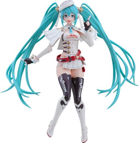 Good Smile Company Hatsune Miku GT Project Plamatea Plastic Model Kit Racing Miku: 2023 Ver., 15 cm, mit austauschbaren Handteilen und vorbemaltem Gesicht