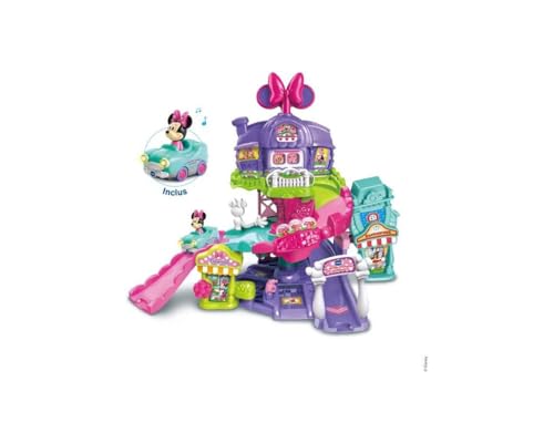 VTech TTB - Le monde enchanté de Minnie, Spielset mit Cabriolet und Ton, für Kinder ab 0 Jahren