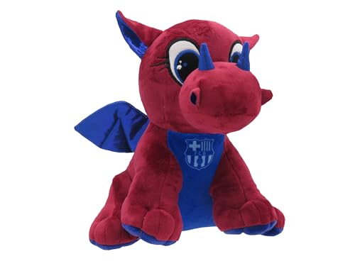 Cyp Brands FC Barcelona Dragon, Plüschtier 25cm mit gestickten Details, offizielles Produkt
