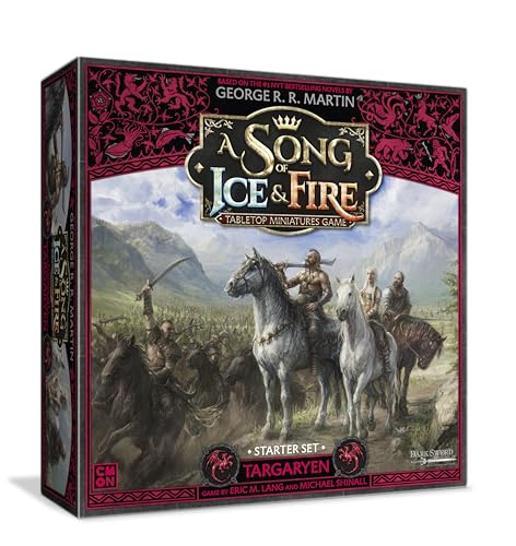CMON Cool Mini or Not - A Song of Ice and Fire: Targaryen Starter Set Core Box - Hochwertiges Miniaturenspiel mit flexibler Gestaltung und langlebigem Zubehör