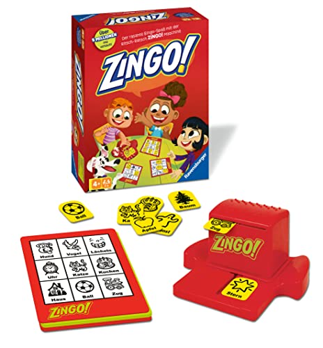 Ravensburger 22354 - Zingo!, Kinderspiel ab 4 Jahren, für 2-6 Spieler, Bingospiel