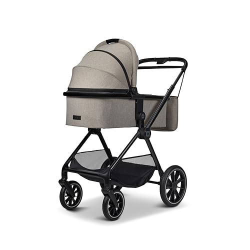 MOON CLICC mud/melange, Kombi-Kinderwagen bis 22 kg, faltbar mit Sportsitz, Kollektion 2025