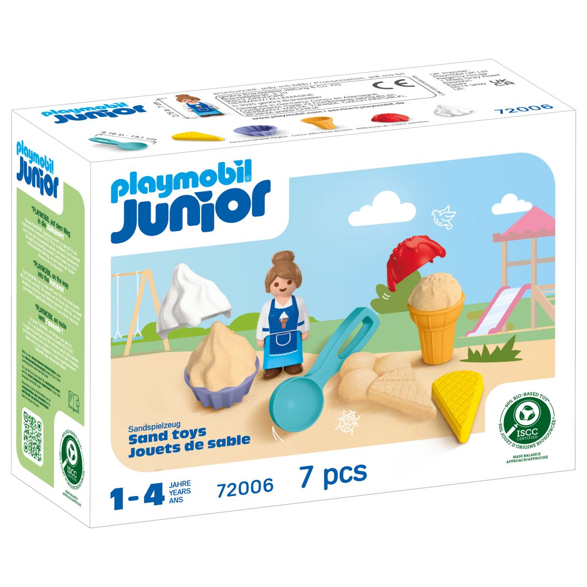 PLAYMOBIL 72006 Sand-Eisdiele, Spielzeug für kreative Rollenspiele mit Sommer-Atmosphäre