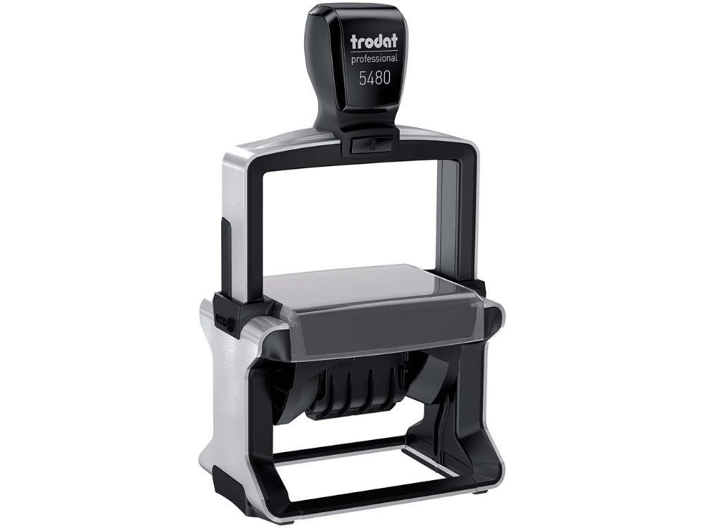 TRODAT Stempel Trodat Datumstempel mit Text '5480' aus Recycling-Kunststoff und Edelstahl, inkl. Gutschein