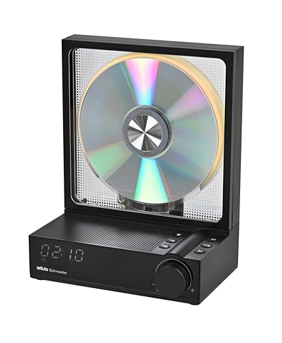 Silva Schneider CDP 99 BT, CD-Player mit Bluetooth 5.3, MP3-Funktion, 4000mAh Akku, LED-Display, tragbar, Schwarz