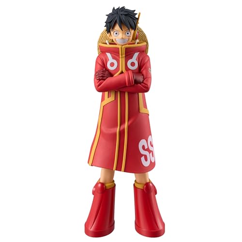 Banpresto One Piece Monkey D. Luffy DXF ~ The Grandline Series ~ Figur, ca. 16 cm hoch, offizielles Bandai Namco-Label