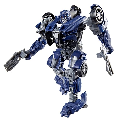 Hasbro Transformers: The Last Knight Studio Series Deluxe Class Actionfigur Barricade, 11 cm, Ford Mustang Polizeiwagen-Modus, 23 Verwandlungsschritte, mit Blaster-Accessoires