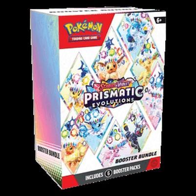 Nintendo Pokémon Prismatic Evolutions Booster Bundle, 6 Booster-Packs mit schillernden Edelstein- und Illustration-Rare-Karten