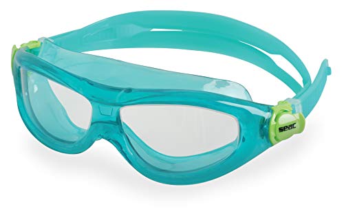 Seac Unisex-Youth Matt Flexible Schwimmmasken-Brille für Kinder (3-6 Jahren), ideal für Schwimmbad und Freiwasser, aquamarin, Standard
