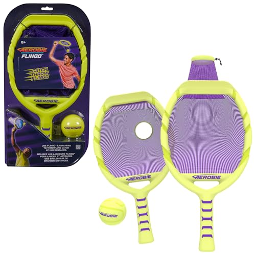 Aerobie Flingo Catch & Throw Outdoor Games for Kids & Adults, Toss and Catch Ball Set for Summer Games, Backyard, Camping and Beach Games for Kids Ages 8 & Up