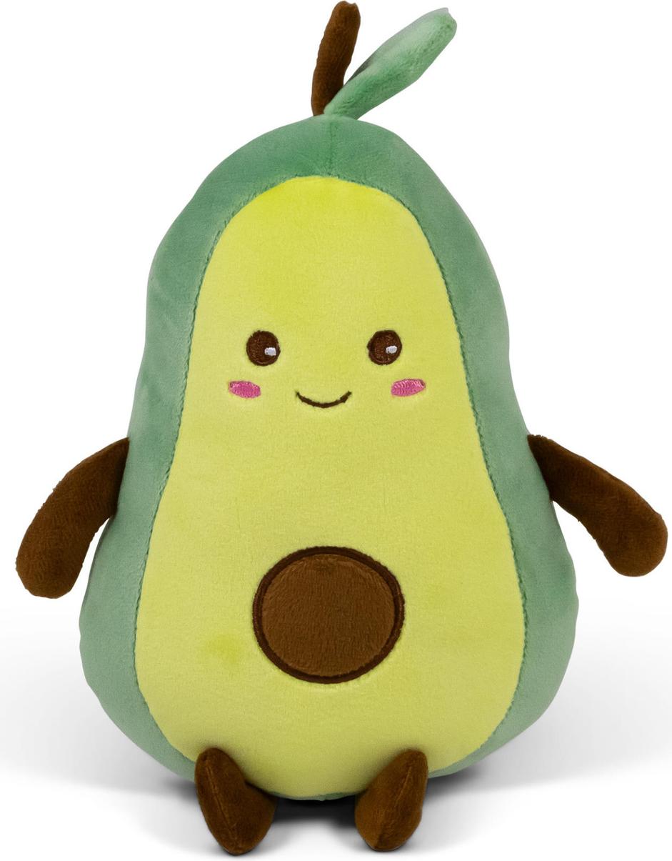 Tobar Kawaii Avocado Animigos Funky Friends Kuscheltier, plüschige Deko für Kawaii-Liebhaber, ideal als Geschenk und Sofabegleiter