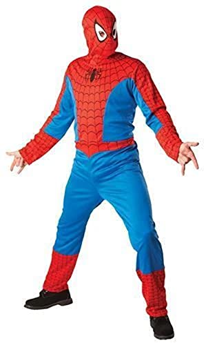Rubie's Extragroßes Premium-Spiderman-Set, Overall mit EVA-Muskelbrust und Stoffmaske, XL, 100 % Polyester