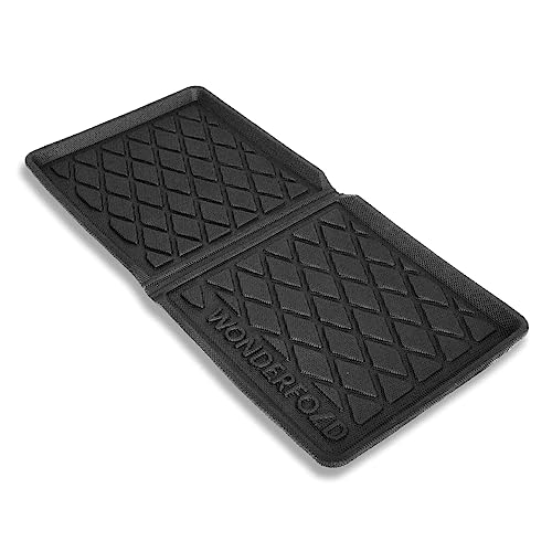 WonderFold Allwettermatte Black, robuste, wasserabweisende Matte mit rutschfester Oberfläche und erhöhten Rändern für W2 Modelle