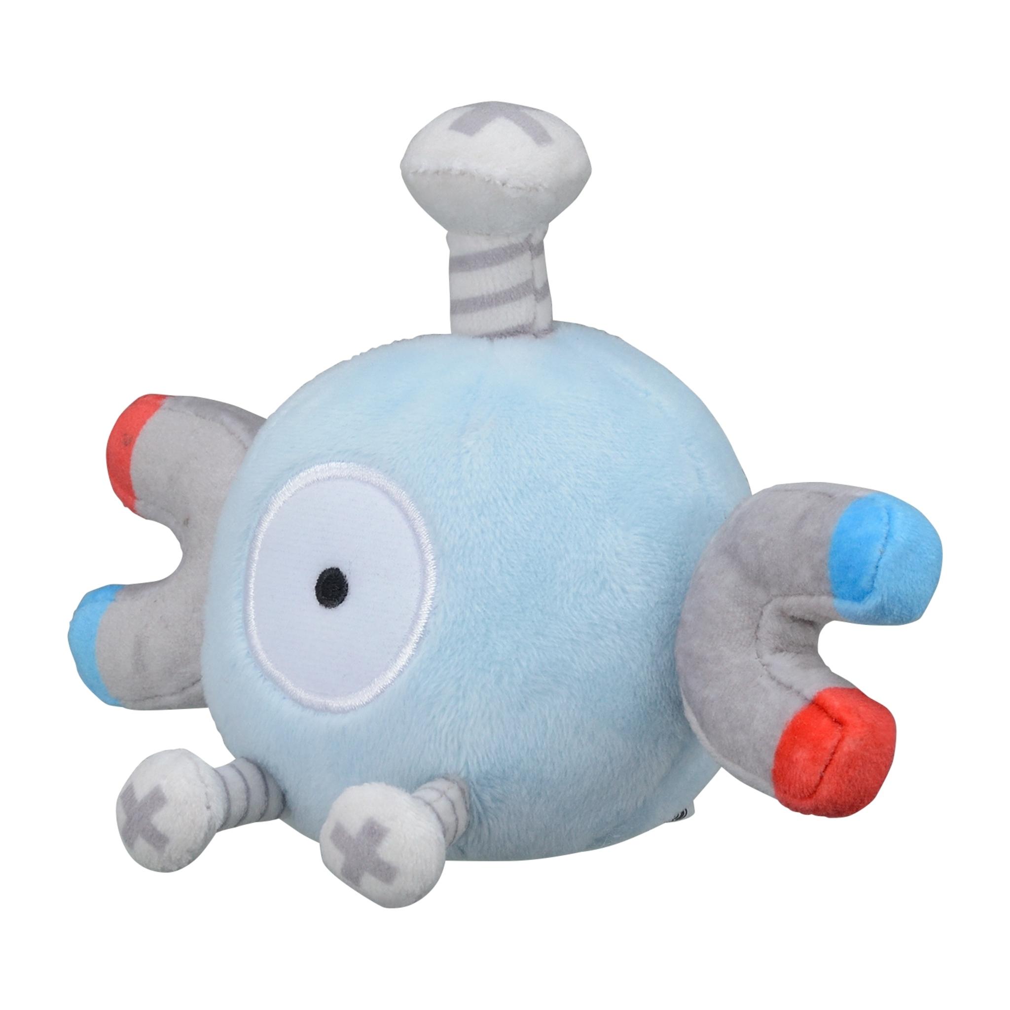 Pokemon Center Magnemite Sitting Cuties, 13 cm Kuscheltier aus Polyester, Elektro-Stahl Typ