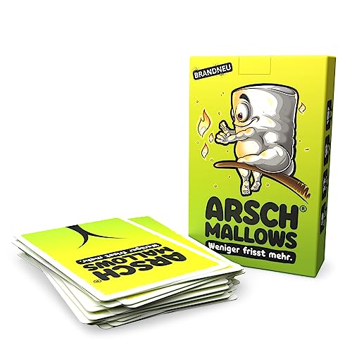 DENKRIESEN - ARSCHMALLOWS® - weniger frisst mehr | ab 2 Spieler | Spiel ab 9 Jahren | Kartenspiel | Geschenkidee | Taktisch & Witzig