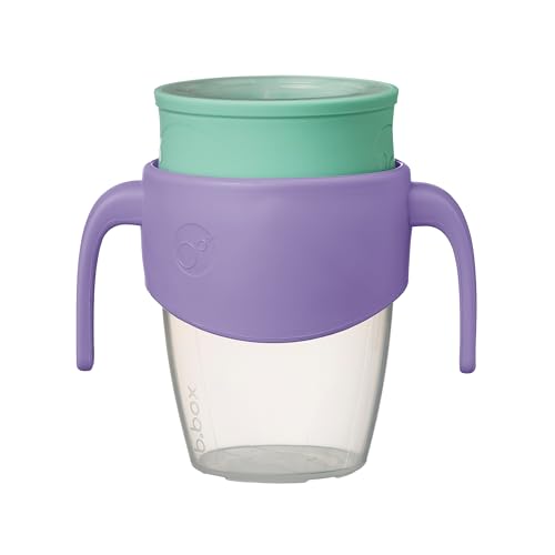 b.box 360 Trinklernbecher, Schnabeltasse für Babys mit Silikon-Trinkrand, auslaufsicherer Verschluss, spülmaschinenfest, 250 ml