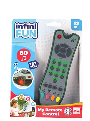 Infini Fun Meine erste Fernbedienung, Nachahmungsspiel mit 24 Tasten, Lernspielzeug für Kinder ab 12 Monaten