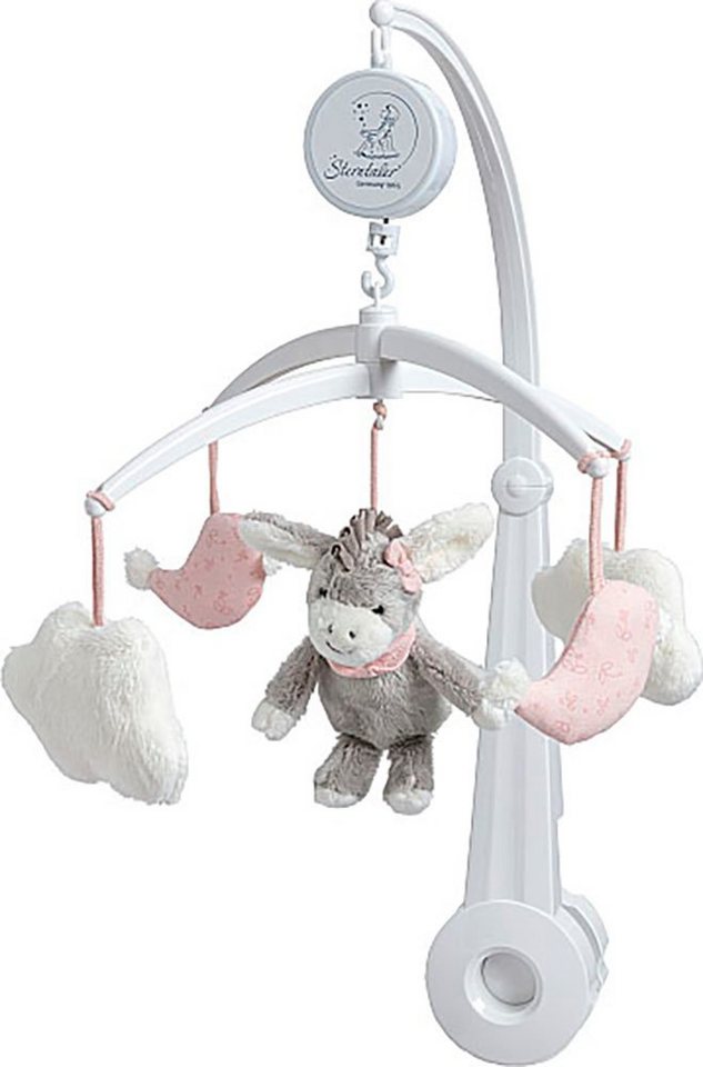 Sterntaler® Mobile Emmi Girl, Baby-Mobile mit flauschigen Wolken und Melodie "You are my sunshine"