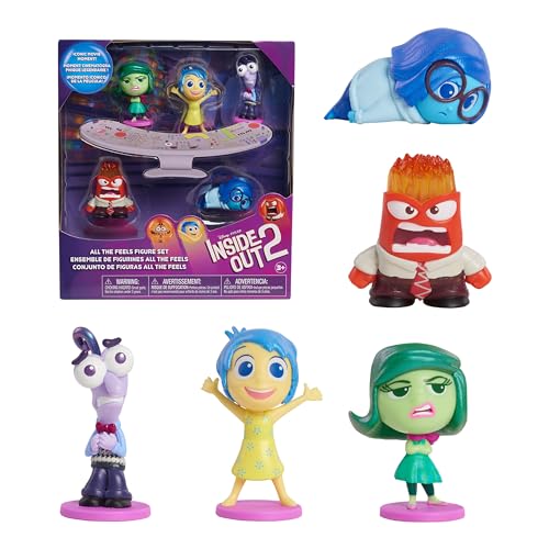 Just Play Disney und Pixar Alles Steht Kopf 2 All The Feels – Figurenset mit 5 Minifiguren, emotionales Kinderspielzeug ab 3 Jahren