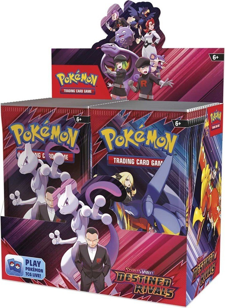 The Pokemon Company Pokémon Scarlet & Violet Destined Rivals Booster Display, 36 Booster-Packs für strategische Kämpfe und Allianzen