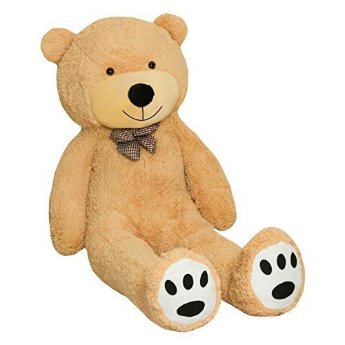TEDBI Teddybär 220cm | Hellbraun | XXL Plüschbär Stofftier Kuscheltier mit Zertifikaten und Premium Markenqualität