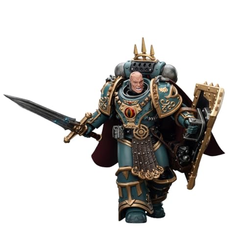 JOYTOY Warhammer Sons of Horus 'Little' Horus Aximand, Captain der 5. Firma, 1/18 Maßstab, 12,4 cm, hochdetaillierte Sammelfigur mit modularen Zubehörteilen und authentischer Rüstung