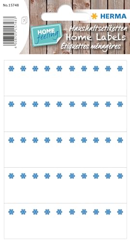 HERMA 15748 Tiefkühletiketten, 35 Stück, selbstklebend, 76 x 23 mm, matt, blanko, weiß, geeignet für Temperaturen bis zu -30°C