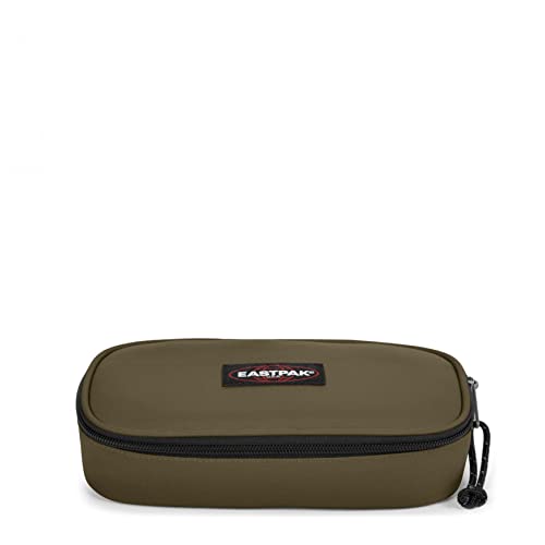 EASTPAK OVAL Single Federmäppchen, platzsparendes Mäppchen mit 1 Fach, aus 100% Nylon, Army Olive (Grün)