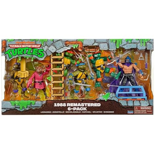 TMNT Remastered TGT, 6 Stück Sammelfiguren, detailgetreu und farbenfroh