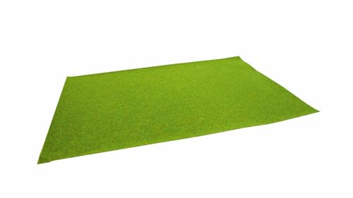 NOCH® Mini-Grasmatten „Frühling“: 4 Modellbau Grasmatten, 45 x 30 cm für Jede Spurweite geeignet H0, TT, N, Z das perfekte Modellbahn Zubehör