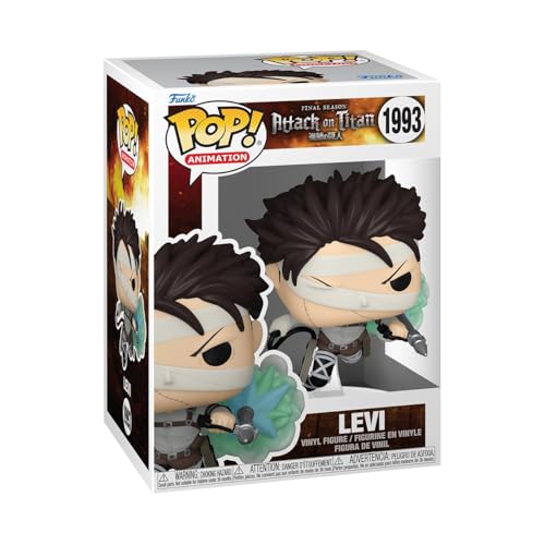 Funko Pop! Animation: Attack On Titan - Levi Ackerman (SP-1) - Vinyl-Sammelfigur, 9,5 cm - Premium Vinyl - Offizielle Lizenzware für Anime Fans - Geschenkidee