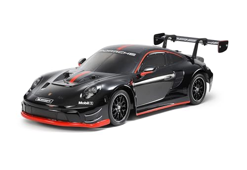 Tamiya 47512 1:10 RC Porsche 911 GT3R (992) Lackiert TT-02, ferngesteuertes Auto mit 4WD Allradantrieb, Bausatz mit hochwertiger Polycarbonat-Karosserie und 540er Elektromotor