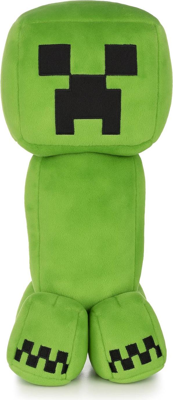 Whitehouse Leisure Minecraft Plüschtier Creeper, Kuscheltier in grün, 26 cm große Kultfigur mit detailgetreuem Pixel-Design