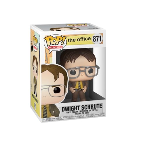 Funko Pop! TV: The Office - Dwight Schrute - Vinyl-Sammelfigur, 9,5 cm, hochwertiges und langlebiges Material, perfekte Geschenkidee für Sammler und TV-Fans