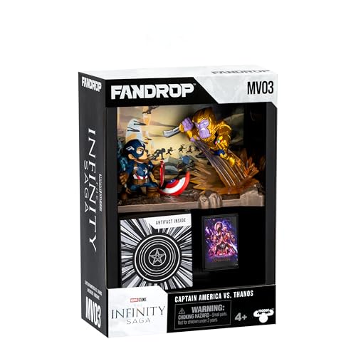 FANDROP MV03, Marvel Studios Avengers Endgame Diorama Captain America VS. Thanos, mit einzigartigen Artefakten und detailliertem Szenenmarker, Sammelfigur
