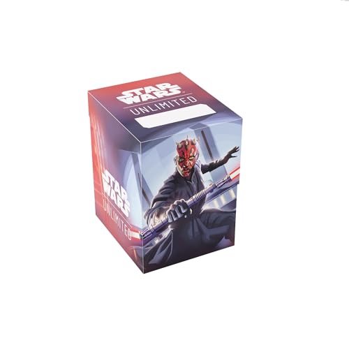 Gamegenic Star Wars: Unlimited Soft Crate – Darth Maul, Deckbox für 60 doppelt gesleevte Karten mit Token Box und Cobra Neck-Technologie