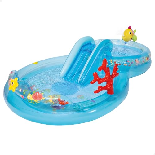 Intex Spielzentrum Under The Sea, aufblasbare Schwimminsel aus robustem PVC, buntes Unterwasser-Design, geeignet für Kinder ab 2 Jahren