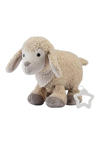 Sterntaler® Spieluhr Schaf Flocke, L, mechanisches Spielwerk mit austauschbarem Melodien, kuschelig und waschmaschinengeeignet