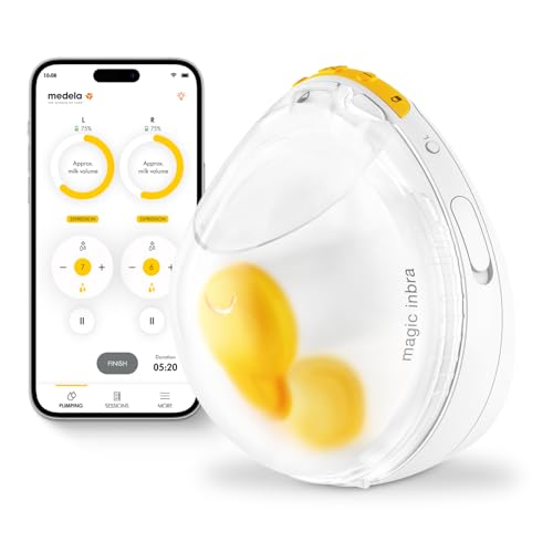Medela Magic InBra Tragbare Einzel-Milchpumpe mit FluidFeel-Technologie, App-Konnektivität, Sensorsteuerung, ultraleicht (200g) und leise in Krankenhausqualität