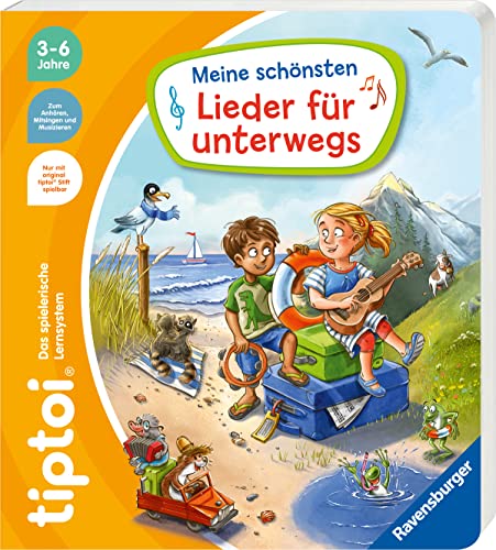 Ravensburger tiptoi® Meine schönsten Lieder für unterwegs, Liederbuch mit Sound für Kinder ab 3 Jahren, 24 Seiten