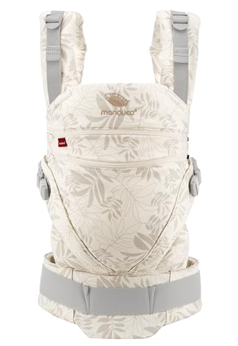 Manduca Babytrage XT, All-in-One-Trage aus Bio-Baumwolle mit stufenlos verstellbarer Sitzbreite und drei Tragepositionen, geeignet für 3.500 bis 20 kg, ergonomisch und hüftgesund