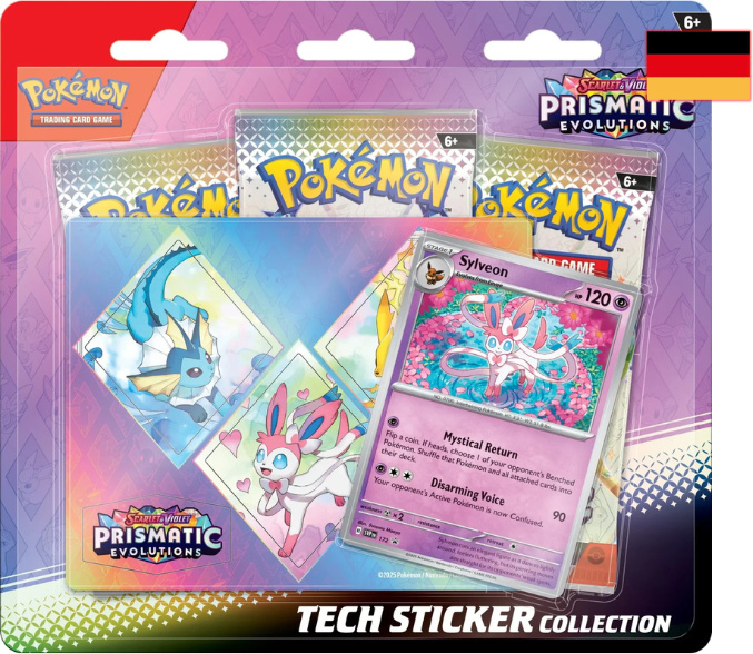 Nintendo Pokémon Karmesin & Purpur - Prismatische Entwicklungen Feelinara Tech Sticker Kollektion