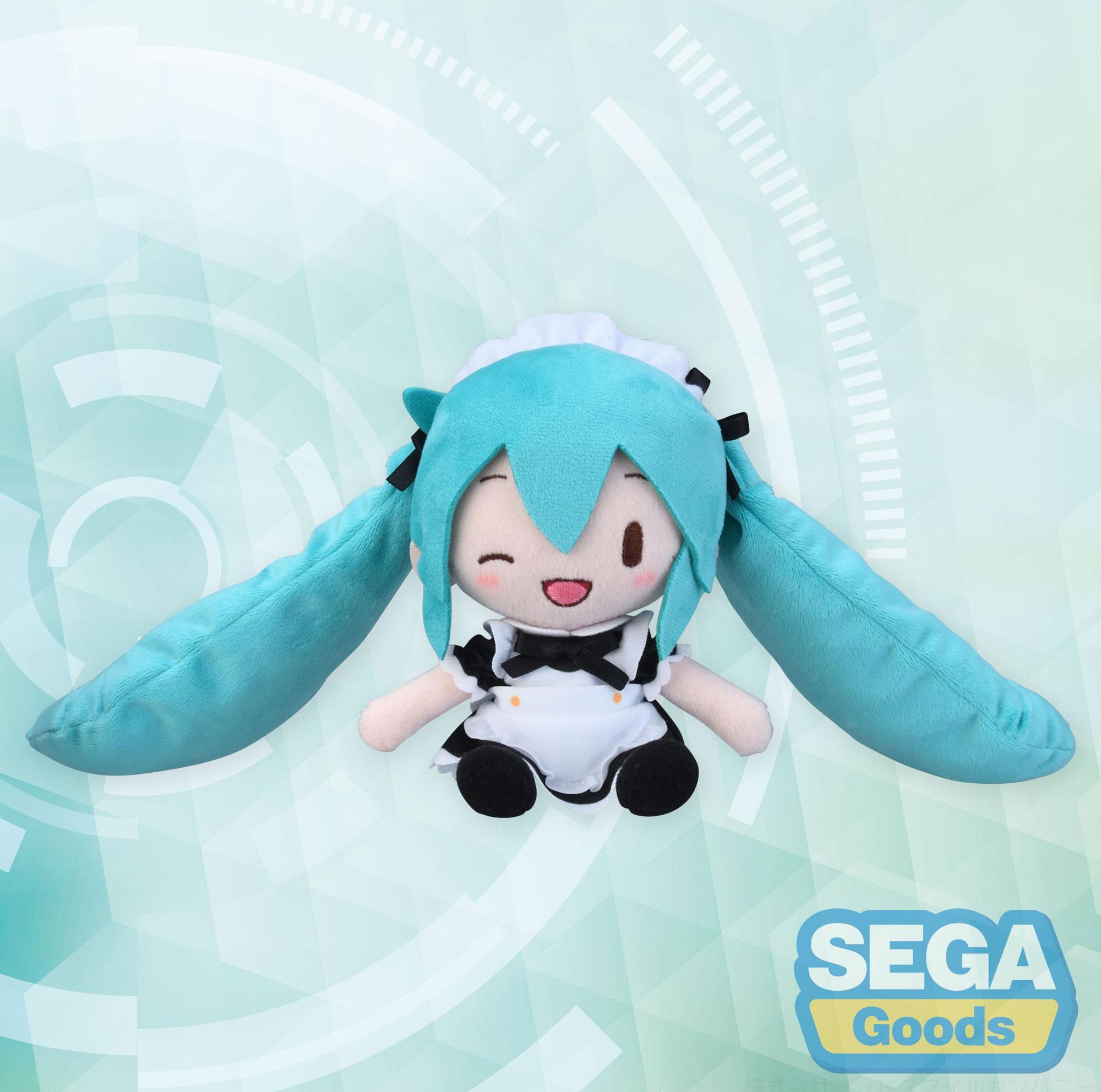 Sega Hatsune Miku Project Diva Arcade Fuwa Petit Mini Plüschfigur, 16 cm, Maid Ver. (EX), 100% Polyester