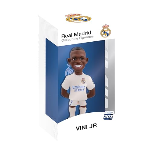 MINIX Fußball Stars #203 - Real Madrid - Vinicius 7 - Sammelfigur 12 cm - PVC-Figur, offiziell lizensiert, Ausstellungsbox, Sammlerstück