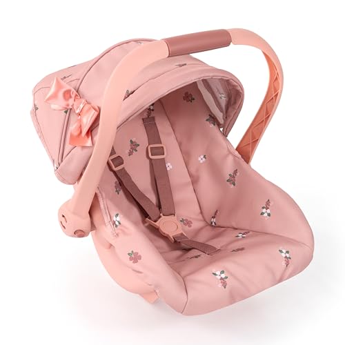 Bayer Design 67926AA Puppenautositz EasyGo, mit Sicherheitsgurt, Sonnendach und verstellbarem Griff, geeignet für Puppen bis 46 cm