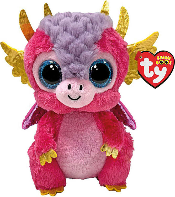 TY Beanie Boos Drache Mia, Kuscheltier ca. 15 cm