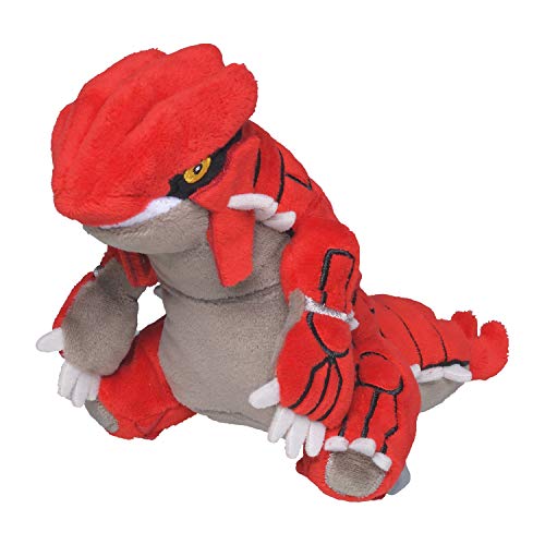 Pokemon Center Groudon Sitting Cuties, 15 cm Plüschtier mit Mikroperlen-Füllung, handlich und aufrecht sitzend