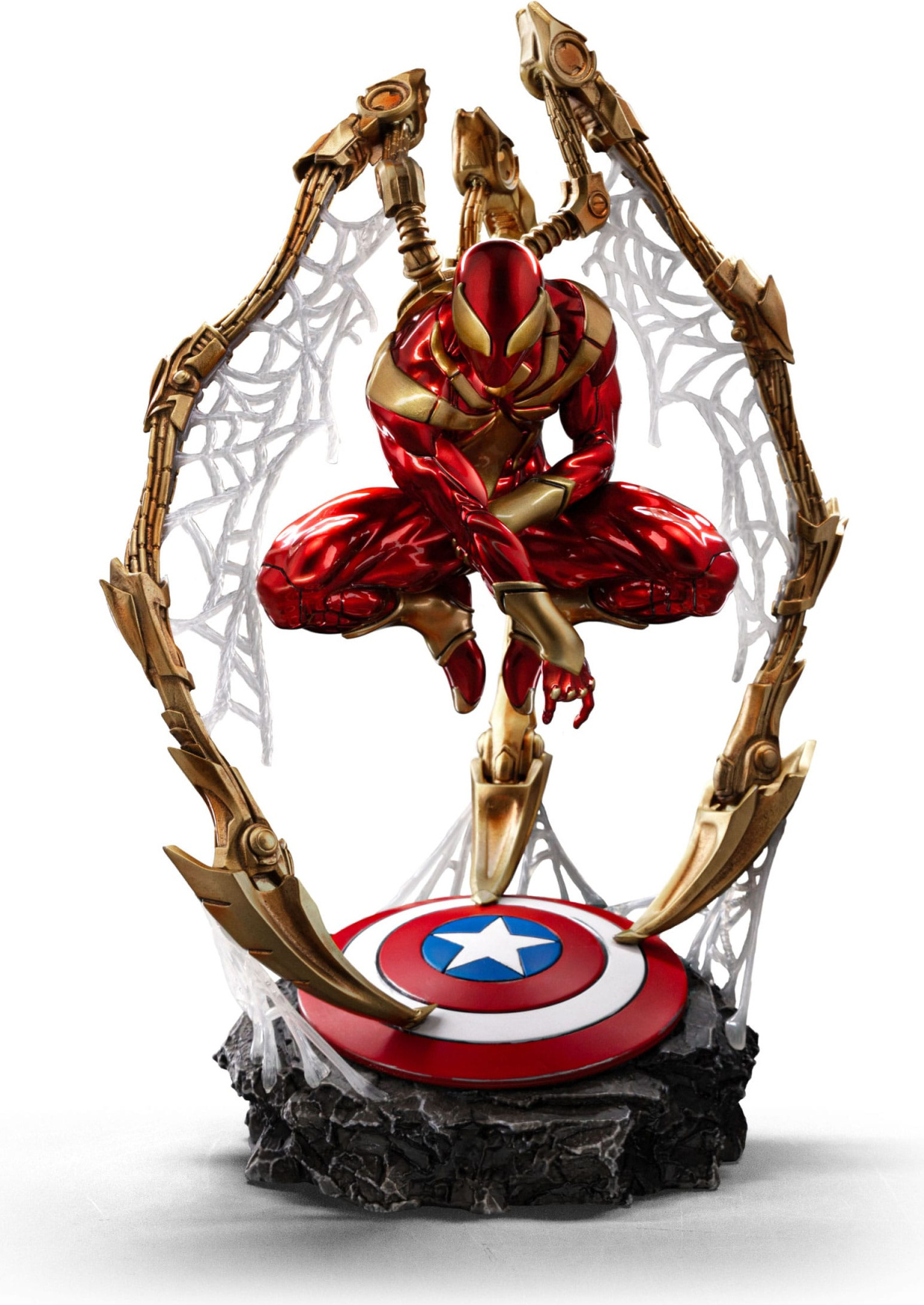 Iron Studios Marvel Spider-Man Iron Armor Art Scale Deluxe Statue 1/10, CCXP 2024 Exclusive, 24 cm
