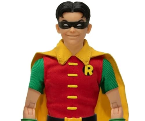 Mezco One:12 Collective Robin: Golden Age Edition, Actionfigur mit 32 Gelenkpunkten, 3 austauschbaren Köpfen, 9 Händen, ca. 16 cm hoch