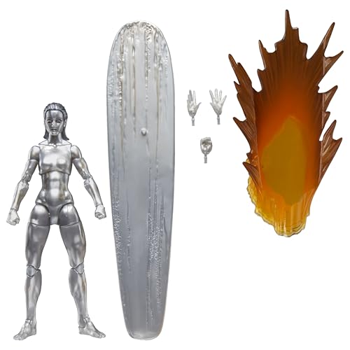 Marvel Legends Series Silver Surfer Action-Figur, 15 cm mit 5 Accessoires, beweglich, für Sammler und Fans ab 4 Jahren